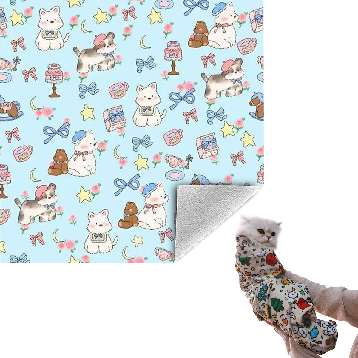 27.6" Cat Grooming Wrap Cat Wrap for Cutting Nails L – Essentials for Cats - XL-35.5inch (within 26lbs) / #B1