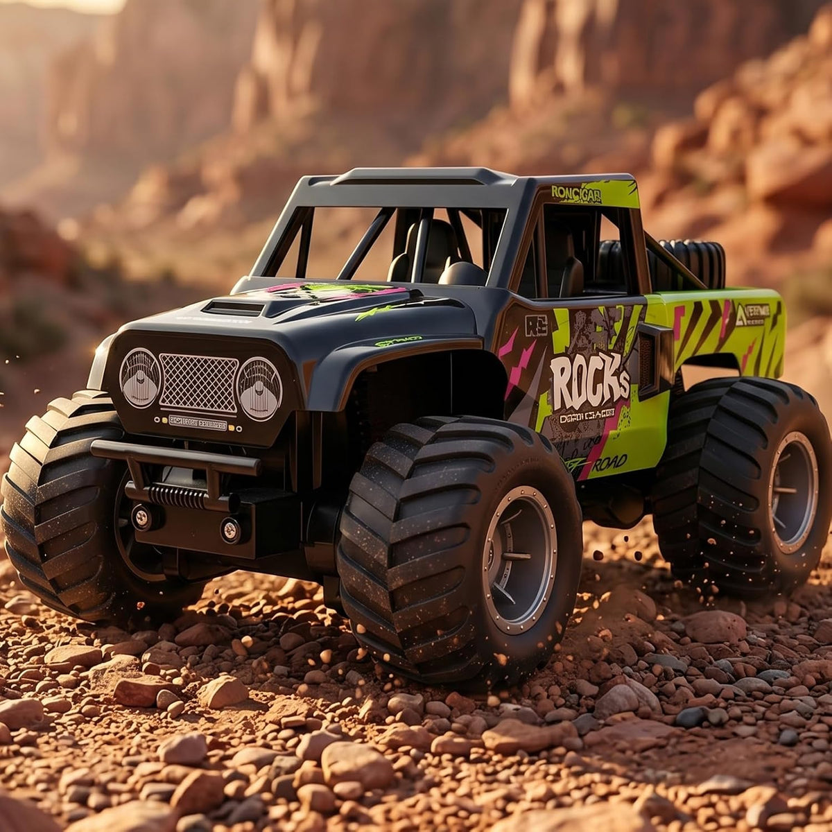 KB KAIBO 1:16 Amphibious Remote Control Car - Q191 Green