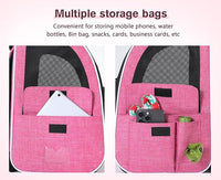Pecute Cat Backpack Carrier, Expandable Cat Carrier Backpack with Breathable Mesh, Pet Carrier Backpack for Cats Small Dogs Puppies, Dog Backpack Carrier Great for Travel Hiking Camping Outdoor