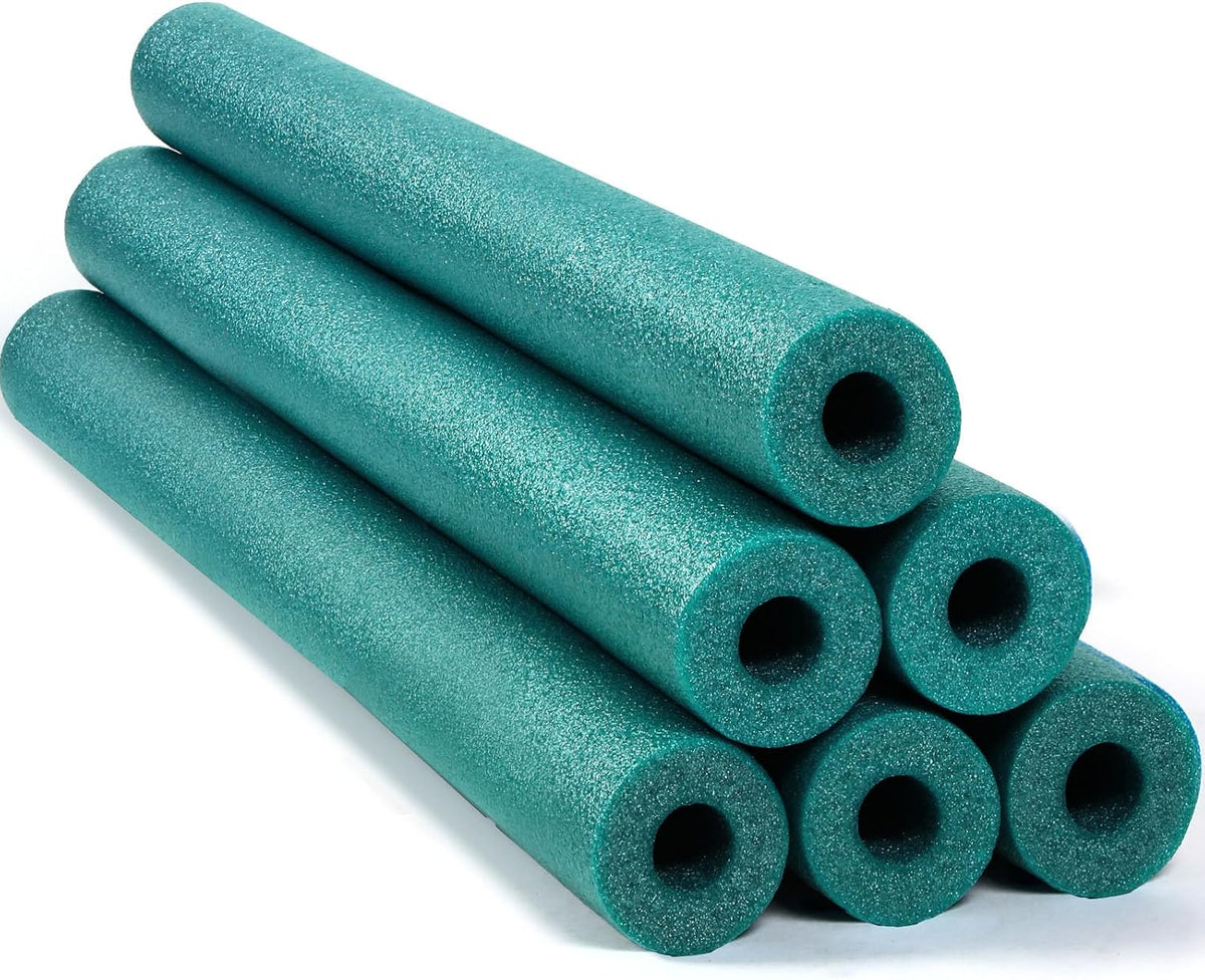 Hanaive white foam pool noodles, 6 pack, 52 inches long with hollow centers - view 6