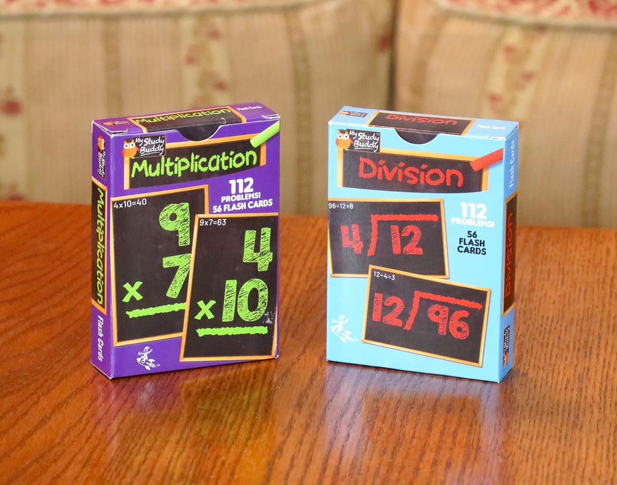 Regal Games Math Flash Cards for Addition & Subtraction, 1st - Multiplication & Division - 4 Pack - image 3