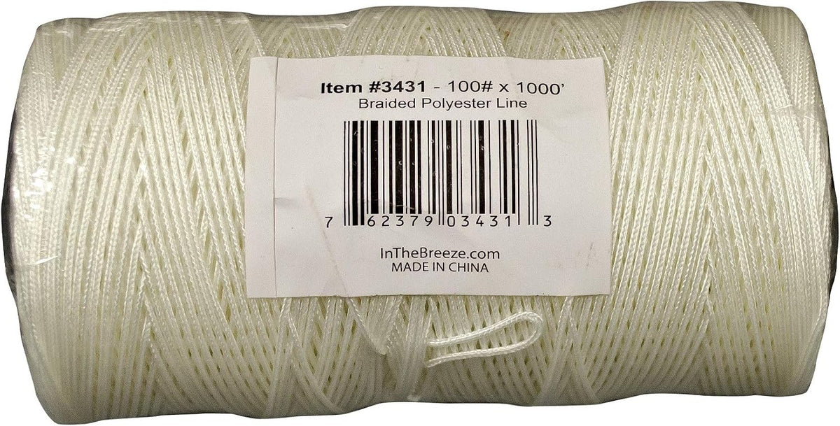In the Breeze bulk braided polyester kite line, 50 lb x 1000 ft spool, model 3430 - view 3