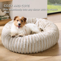 Bedsure ComfyFleece Donut Dog Bed Medium Size Dog with Washable Cover – Essentials for Dogs - M (30x30x8) / Amphora - image 4