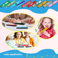 Restroma 30 pack of cartoon harmonicas with 16 holes in a double row, mixed colors - view 6
