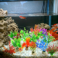 COMSUN 10 Pack Artificial Aquarium Plants - Assorted Color / 10 - image 2