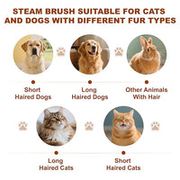 Cat Steam Brush for Indoor Cats, Dog Brush for Shedding, Spritz Defur Comb for Short & Long Hair, Pet Spray Hair Removal Comb, USB Rechargeable Grooming Supplies Steam Brush for All Pets (White)