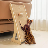 PETKARAY Couch Corner Cat Scratcher - Beige / Triangle