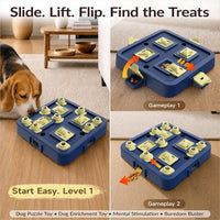 Dog Chess Puzzle Toy, 3-Levels - LEVEL 3 IN 1 / Blue - image 4