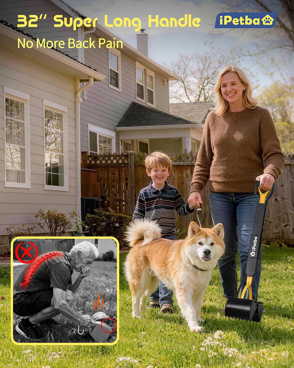 Large Dog Pooper Scooper for Yard, No Bending - image 4