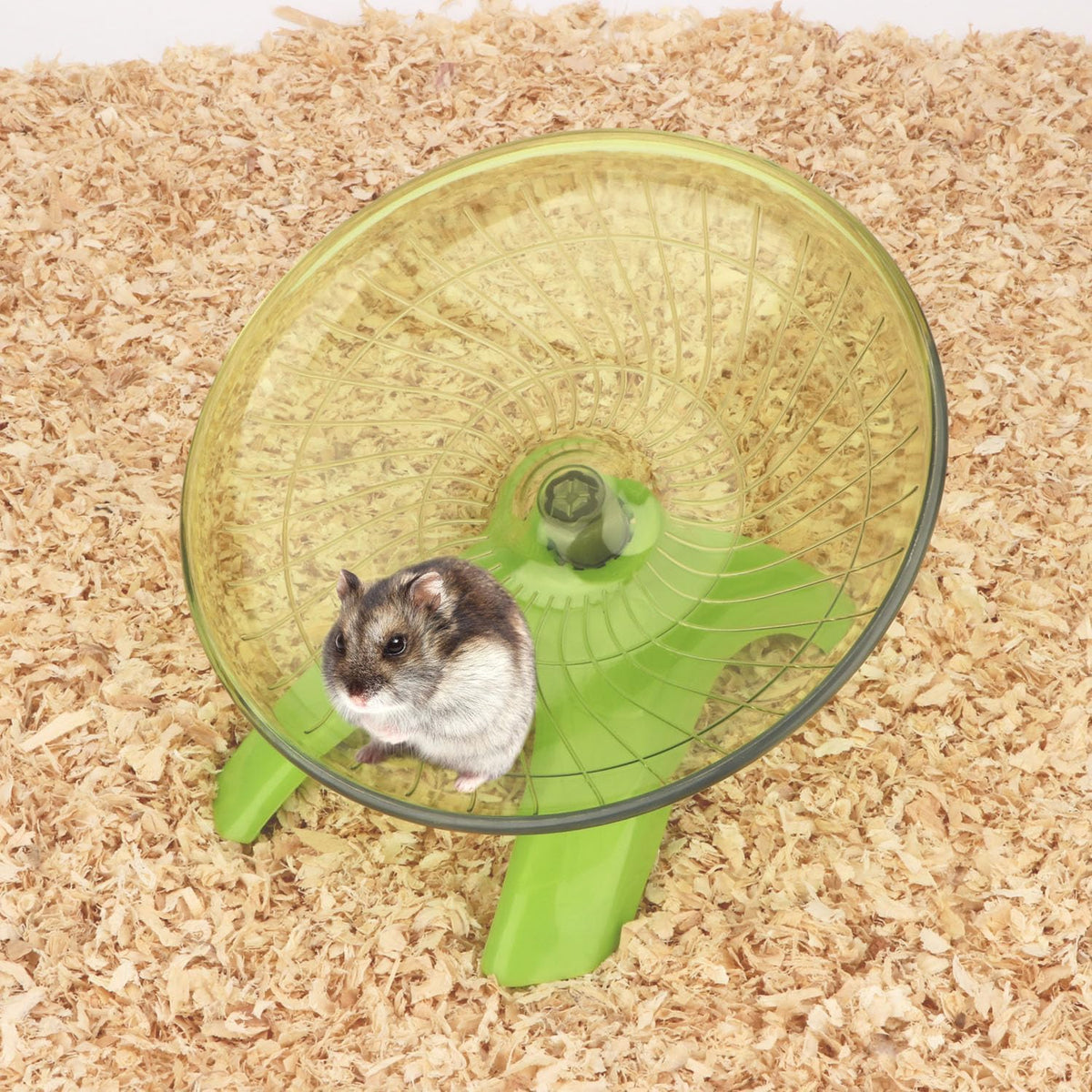 Hamster Wheel Flying Saucer Silent Exercise Wheel Running Wheel - Green - image 2