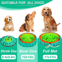 Vivifying Snuffle Mat for Dogs - Green&Orange - image 3