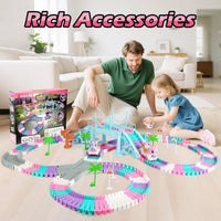 264 PCS Construction Race Tracks for Kids Toys - Unicorn Race Track - image 2