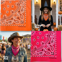 Premium Soft Cotton Bandanas Pack for Men and Women Paisley 22 x 22 - Pack of 10 Multicolor - image 2