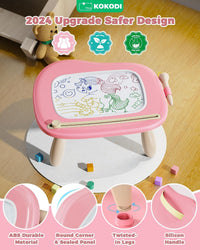 KOKODI Magnetic Drawing Board - Pink - image 2