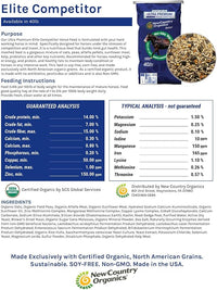 New Country Organics | Elite Horse Feed for Horses Under The Stresses of Competition and Travel | Corn-Free and Soy-Free | 14% Protein | Certified Organic and Non-GMO | Grain & Oats Feeder 40 lbs
