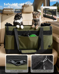 Large Double Cat Carrier with Removable Divider