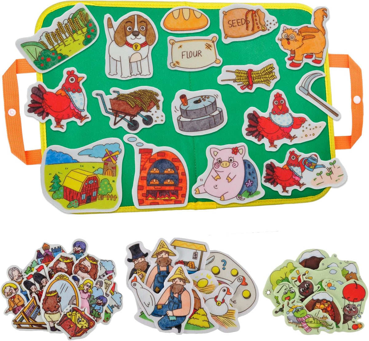CHEFAN Felt Board for Toddlers, Felt Story Board - Little Red Hen