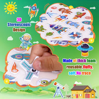 Cosomia 6 reusable puffy sticker books with princess, mermaid and garden themes - view 10