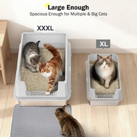 Stainless Steel Litter Box - Silver Grey / XXXL - image 2