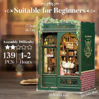 CUTEBEE Book Nook Kit, DIY Miniature House Kit for Adults - image 3