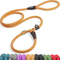 Fida Durable Slip Lead Dog Leash - Large (1/2" x 6 ft) / Orange