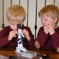 Uarzt 58-Piece Kids Microscope Kit with Carrying Case - White - image 3