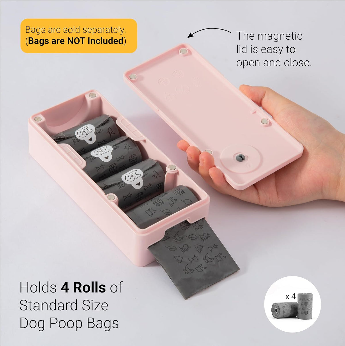 SVD.PET Dog Poop Bag Dispenser - Pink / Dispenser only - image 4