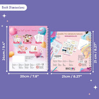 BSCOOL Nail Art Book for kids Stickers and Design Guides. - Multipack - Play and Bake and Nail Studio - image 2