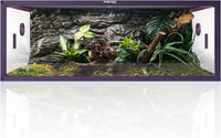 120 Gallon Reptile Tank, Stackable 4x2x2 Reptile Enclosure – Essentials for Reptiles And Amphibians - Royal Purple / 85 Gallon