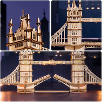 ROBOTIME Big Ben 3D wooden puzzle model with LED light - view 21