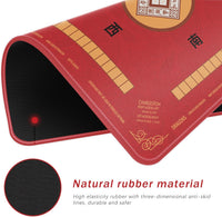 2F22E Mahjong Mat for Table 32.4" x 32.4" - Red - image 2