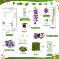 Jumping Spider Enclosure, DIY Insects Habitat - Purple - image 2