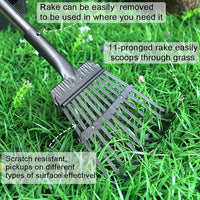 TNELTUEB Extra Large Pooper Scooper, Pet Poop Tray and Rake with Adjustable Long Handle, Pet Waste Removal Heavy Duty Dog Pooper Scooper Great for Large Dog Grass Street Gravel