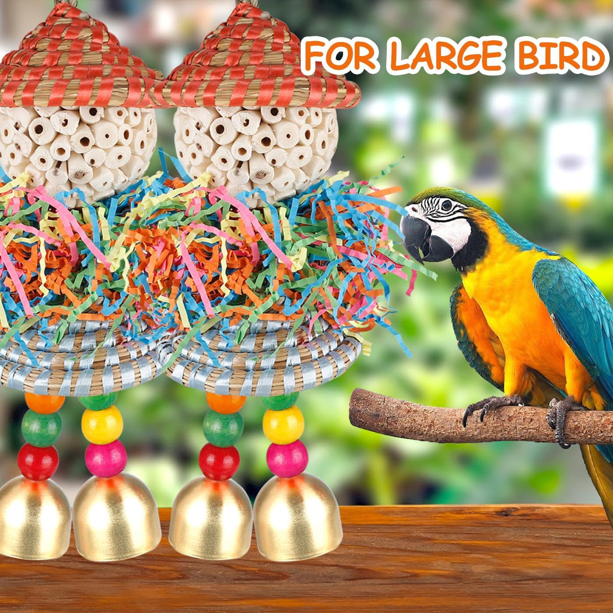 Bird Toys, Cockatiel, Conure, Love Birds, Parakeets - Large - image 4