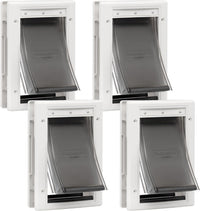 PetSafe Extreme Weather Plastic Pet Door - Plastic Pet Door / Small (Pack of 4)