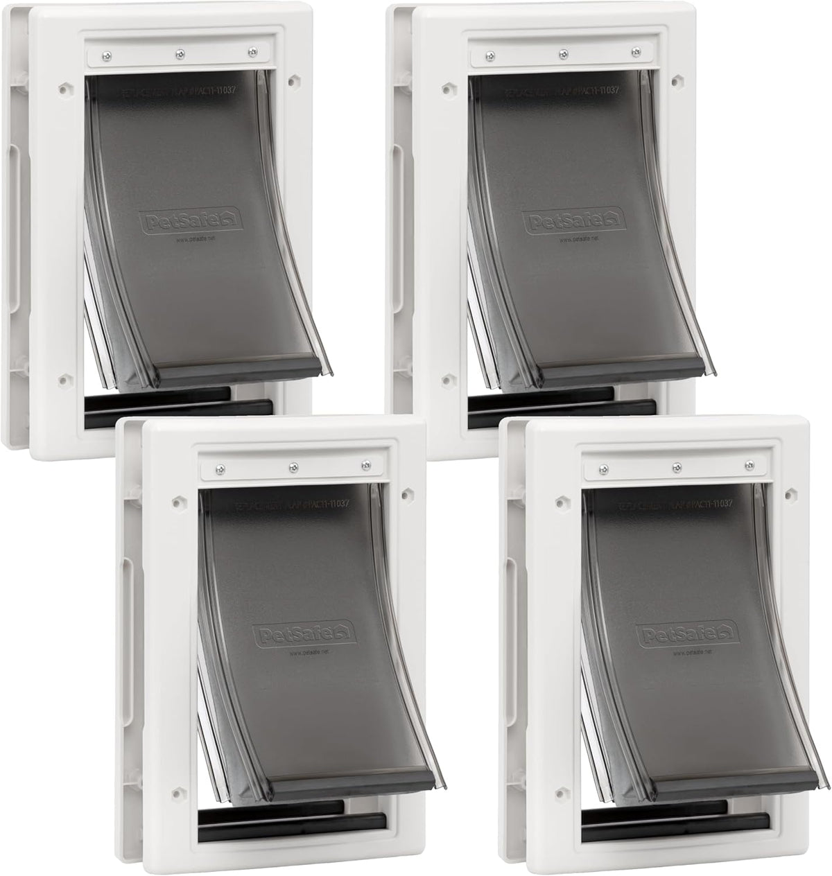 PetSafe Extreme Weather Plastic Pet Door - Plastic Pet Door / Small (Pack of 4)