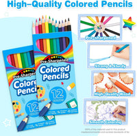 Jyusmile colored pencils bulk set, 432 pre-sharpened pencils in 36 individually wrapped packs - view 4