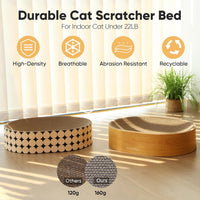 FUKUMARU Cardboard Cat Scratcher Bed - Wood - image 3