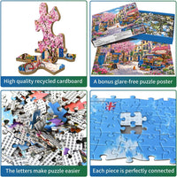 1000 Piece Jigsaw Puzzle, French Riviera Flower Market - Flower Town - image 3