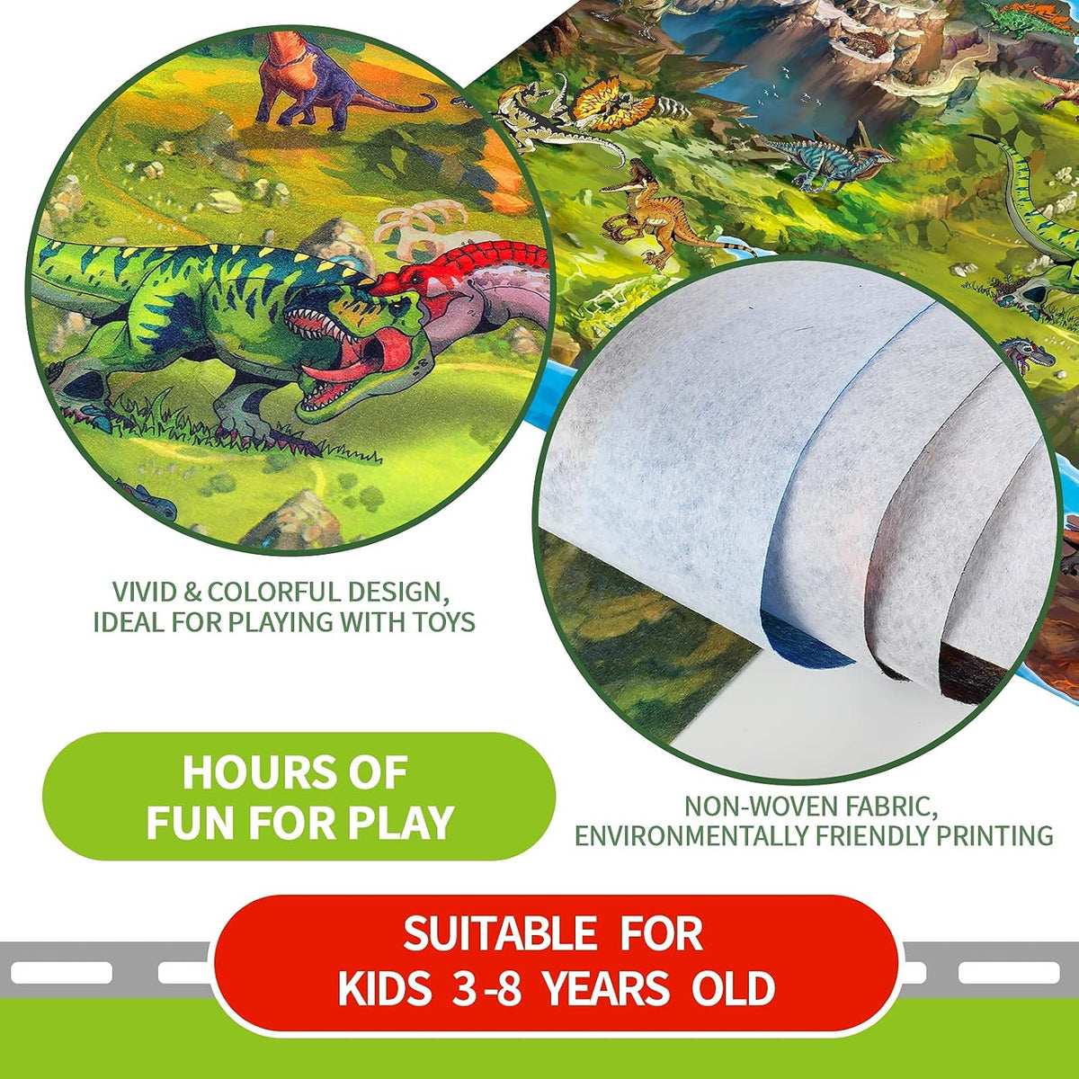 Oriate Kids Dream Mat Modern City Road Map Rug - City Mat - image 4