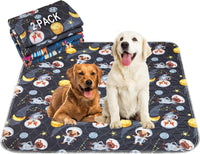 Paw Legend Washable Reusable Dog Pee Pads Super Absorbent - 24"X36" / Navy & Gray