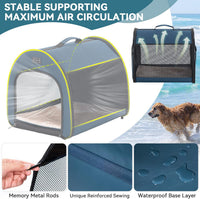 PETSFIT Portable Dog Crate, Travel Dog Crate, Roomy - Navy Blue / 20.0"L x 20.0"W x 26.5"H - image 4