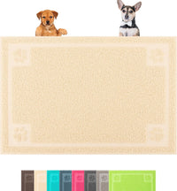 Darkyazi Pet Feeding Mat Large for Dogs and Cats - Beige