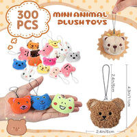 Libima 150 Pcs Mini Stuffed Animals Keychain, Plush Toys - 150 / Lovely - image 2