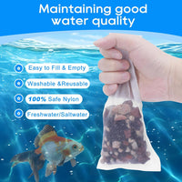 10pc Filter Media Bags for Aquarium - 3.1" x 7.9" - 15pack / White - image 3