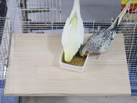 15.7×10.4 Inches Large Bird Perch Stand Platform - 15.7 × 10.4 Inches Natural - image 2