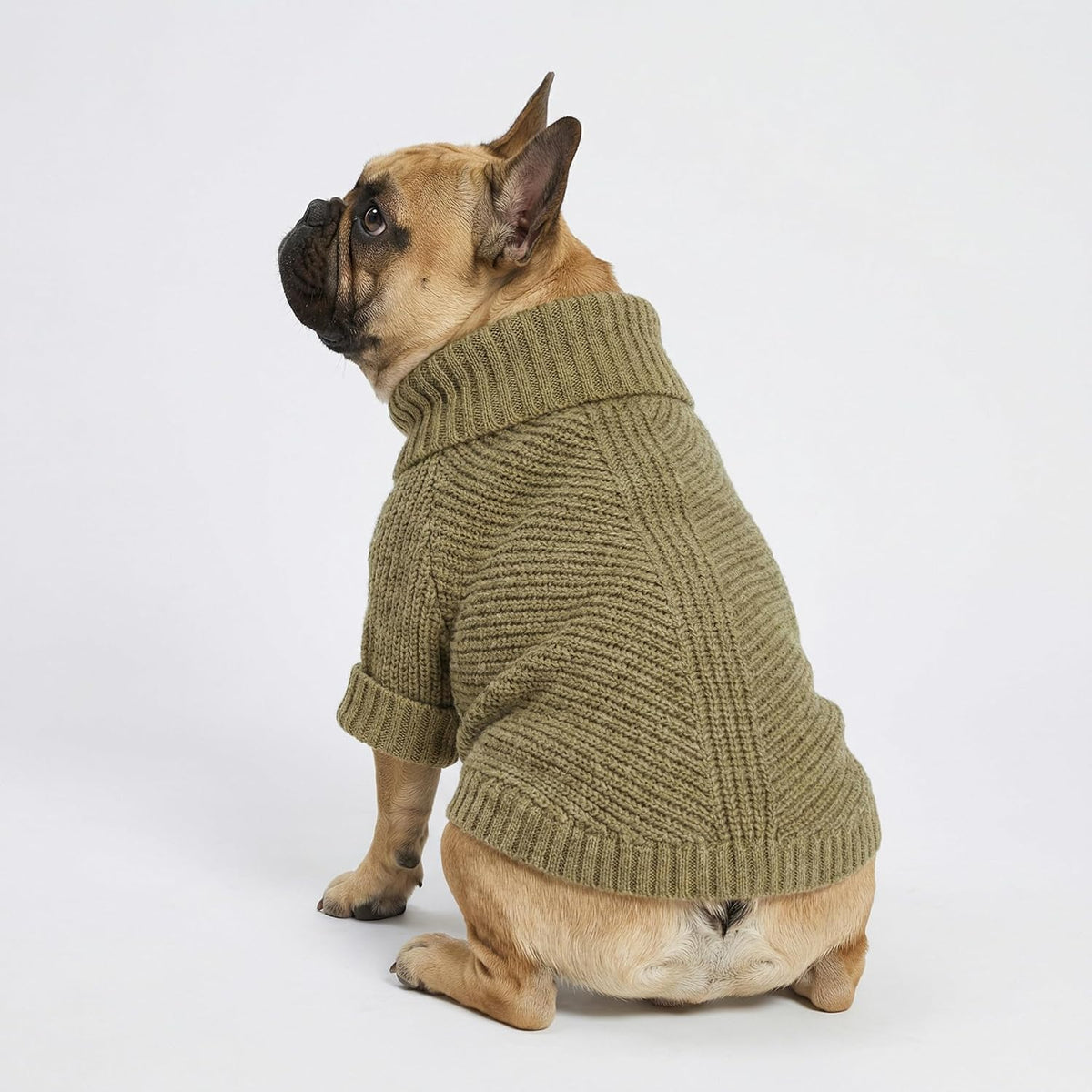 Fitwarm Thermal Knitted Dog Sweater Doggy Winter Coat Pet Clothes - XX-Large / Sage Green - image 3