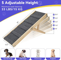 Pawaboo 2026 Upgraded Small Dog Ramp for Couch Foldable - A-wood Color / 80×30cm-for couch - image 2