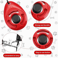 Frienda 18 Pieces Dog Training Clicker, Pet Behavioral Training Clickers with Wrist Strap for Dogs Cats Puppy Birds Horses(Multicolor)