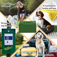 Ireer 5000 Pcs 50 Counts 5000 Pcs Header Bag Bulk Dog Pet Waste Bags Poop Easy Single Pull for Poop Dog Waste Station Fit Hang Hole Dispenser Home Outdoor (Green)